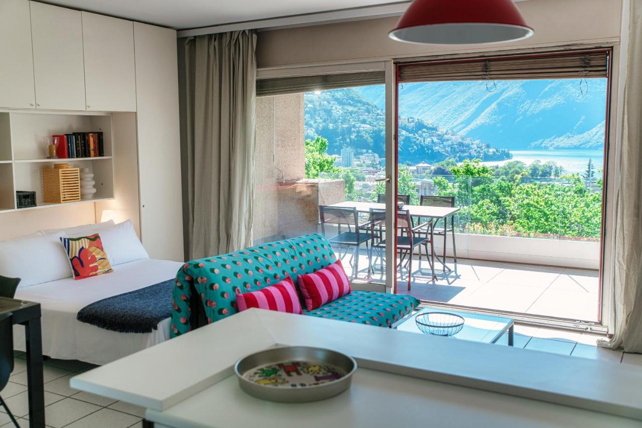 Panoramic Studio By Quokka 360 - Open Space Apartment With Terrace Lugano Ngoại thất bức ảnh